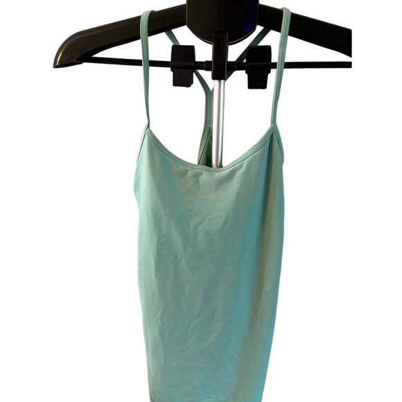 Lululemon mint green racer back tank top yoga gym Pilates size 6 - Picture 1 of 4